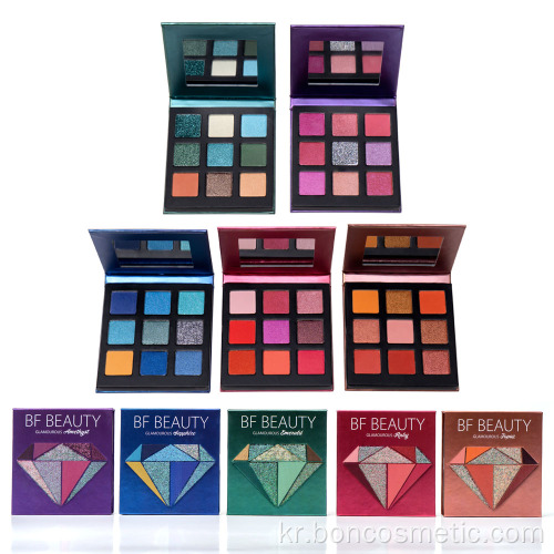 OEM 글리터 메이크업 아이 섀도우 Pallete 아이 메이크업